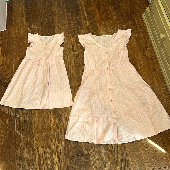 PatPat Pink Kids Matching Dress Set - Picture 1 of 8